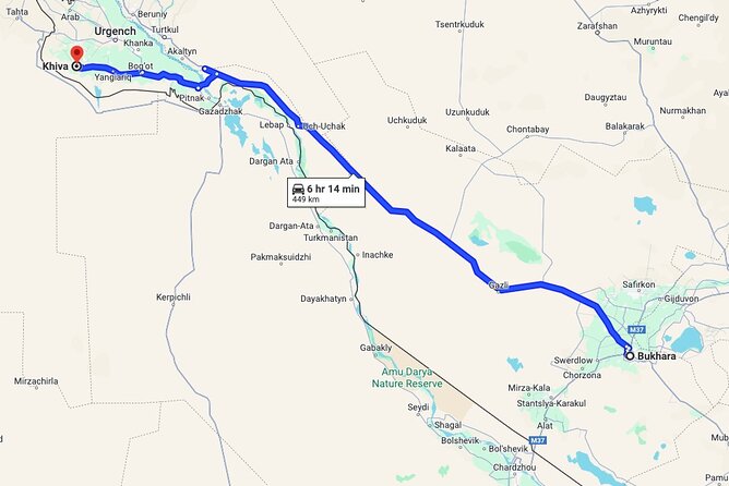 Private Bukhara-Khiva Transfer via Ancient Fortresses - Timing, comfort, and physical demands